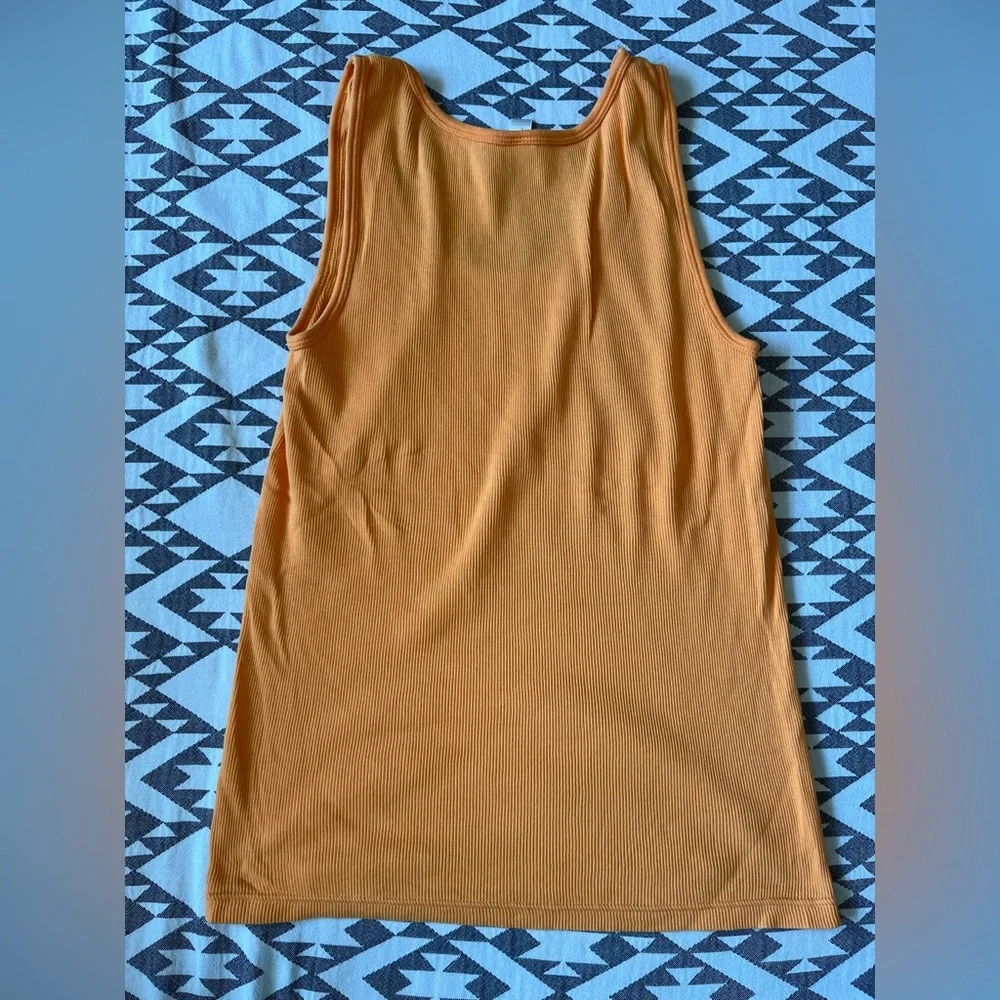 J.Crew Large Cotton Tank Tangerine 🍊 - Picture 2 of 3